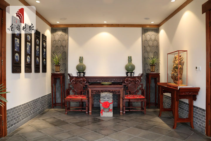 唐語磚雕新中式裝修廳堂