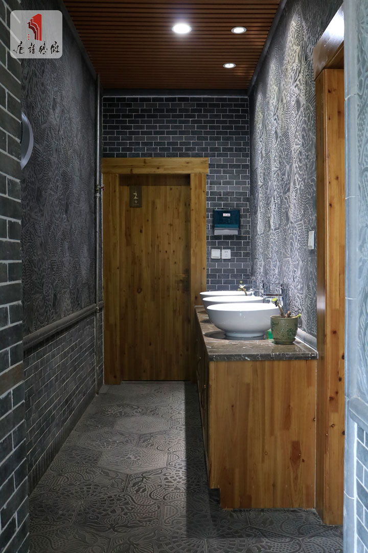唐語磚雕新中式裝修洗手間