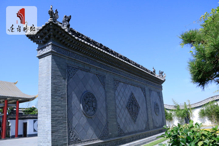 唐語磚雕三聯影壁