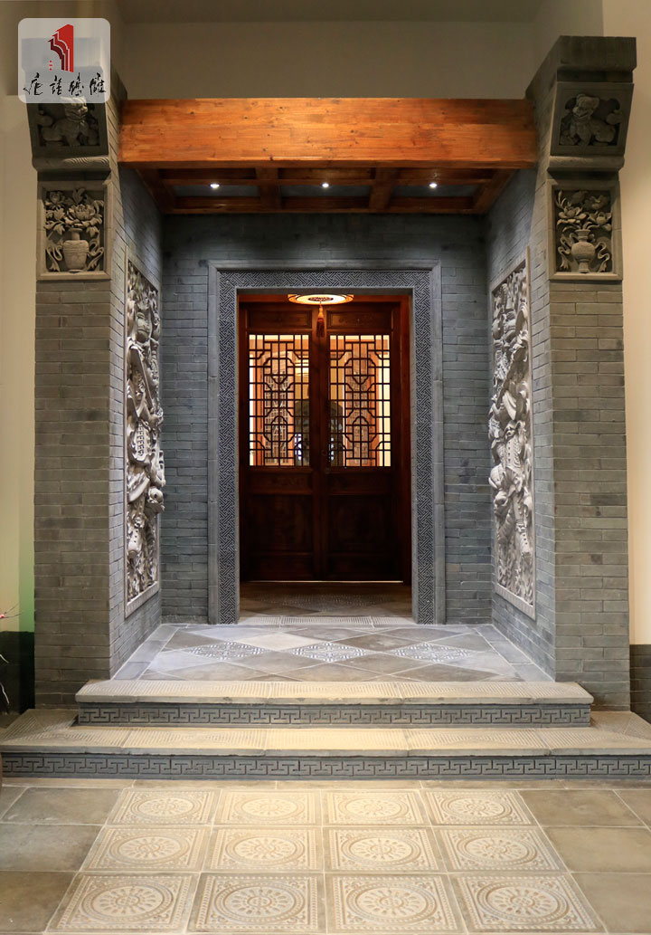 唐語磚雕室內門樓