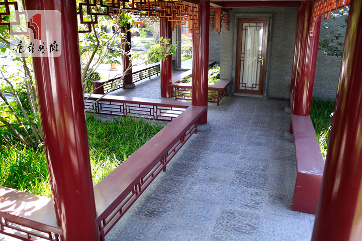 唐語磚雕園林走廊